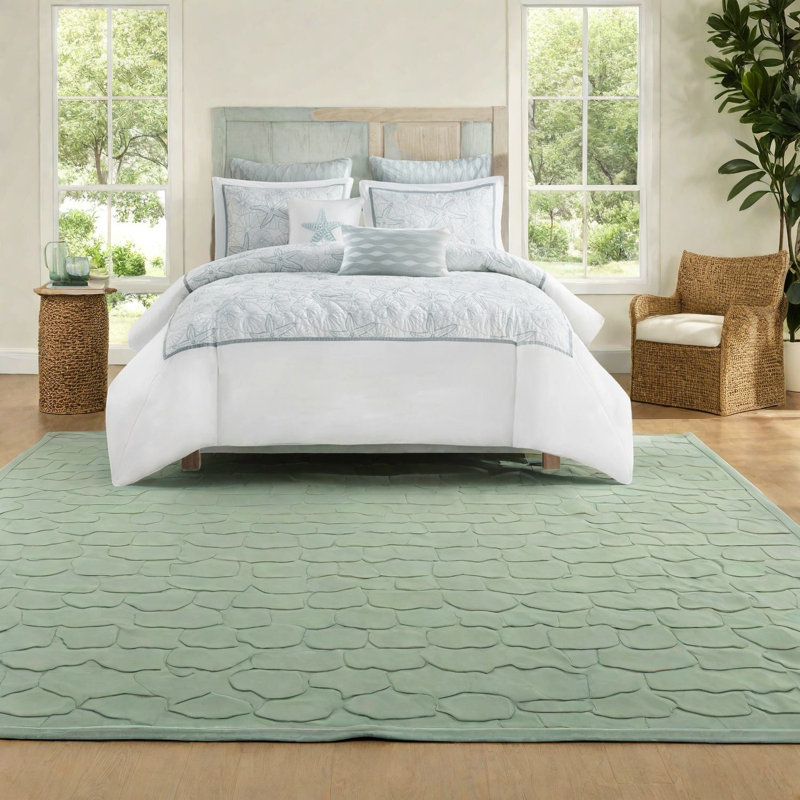 Élégants ensembles de literie en coton de style bord de mer, design multicolore pour la maison