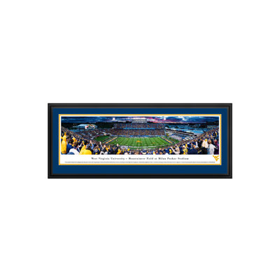 NCAA West Virginia Football 50 Yard Line by James Blakeway - Picture Frame Photograph Print on Paper