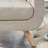 Accent Chair, Comfy Upholstered Armchair with Solid Wood Legs, Linen Fabric Modern High Back Chair for Living Room Chairs, Accent Reading Chairs Single Sofa Chairs-1301522499-1301522498
