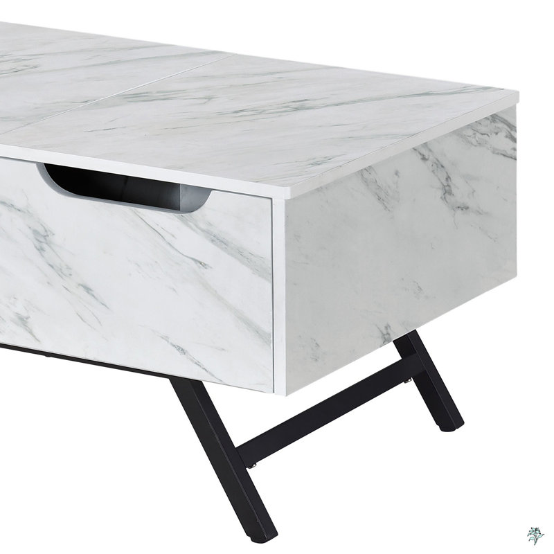 Table basse avec plateau relevable