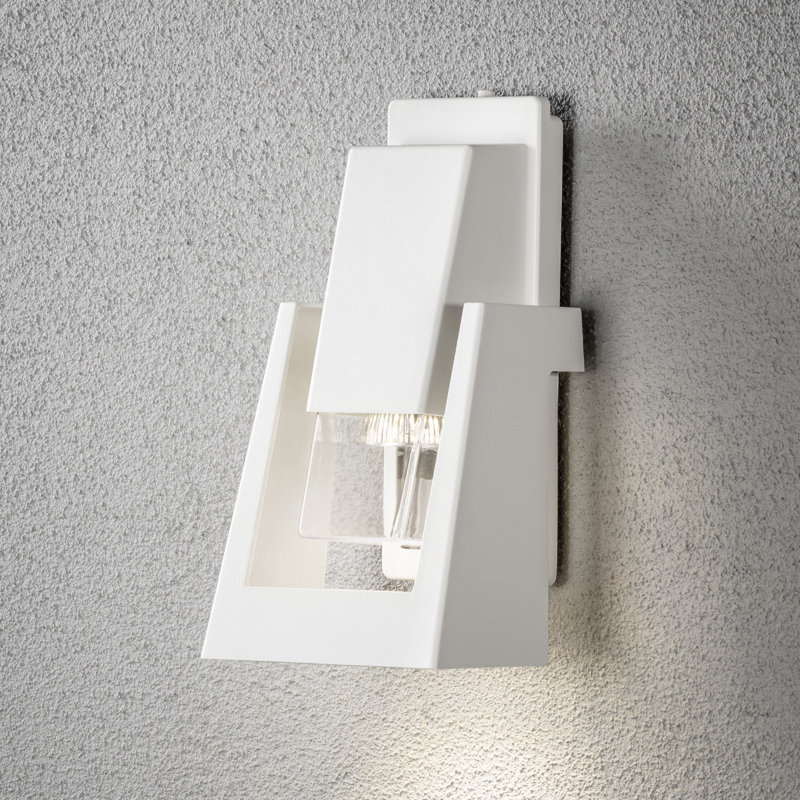 Potenza Outdoor Flush Mount, Lacquered white