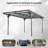 10x16x8 Outdoor Metal Carport For Driveway Car, Truck