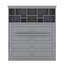 Queen Size Murphy Bed With Top Shelves & USB-972517231