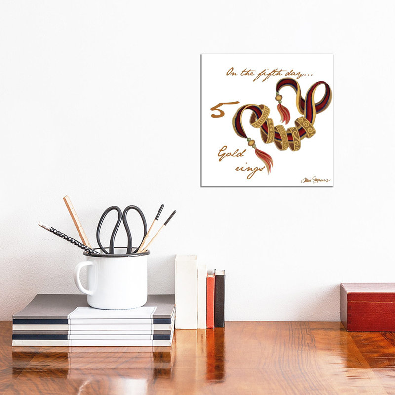 Five Rings by Janice Gaynor - Wrapped Canvas Print, 30.48 cm H x 30.48 cm W