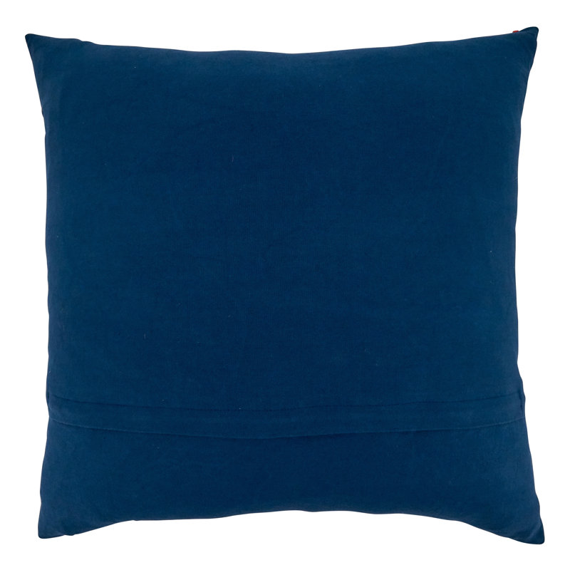 Enchantment Sea Collection Embroidered Cotton Throw Pillow, Polyester/Polyfill/Polyfill