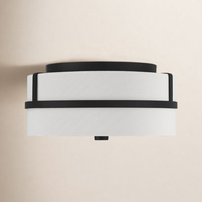 Pascaline 2 Light Fabric Flush Mount