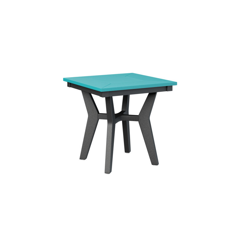 Table de bout berlinoise Berlin, Noir, Bleu Aruba