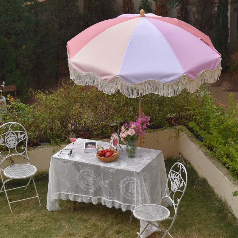 Parasol Lazerick 70,9 avec contrepoids inclus, Rose
