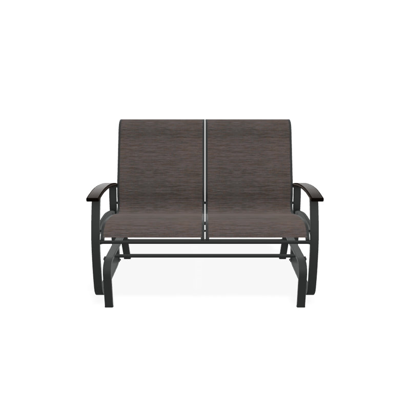 Belle Isle Outdoor Glider, Night, Kona P10, Textured Graphite