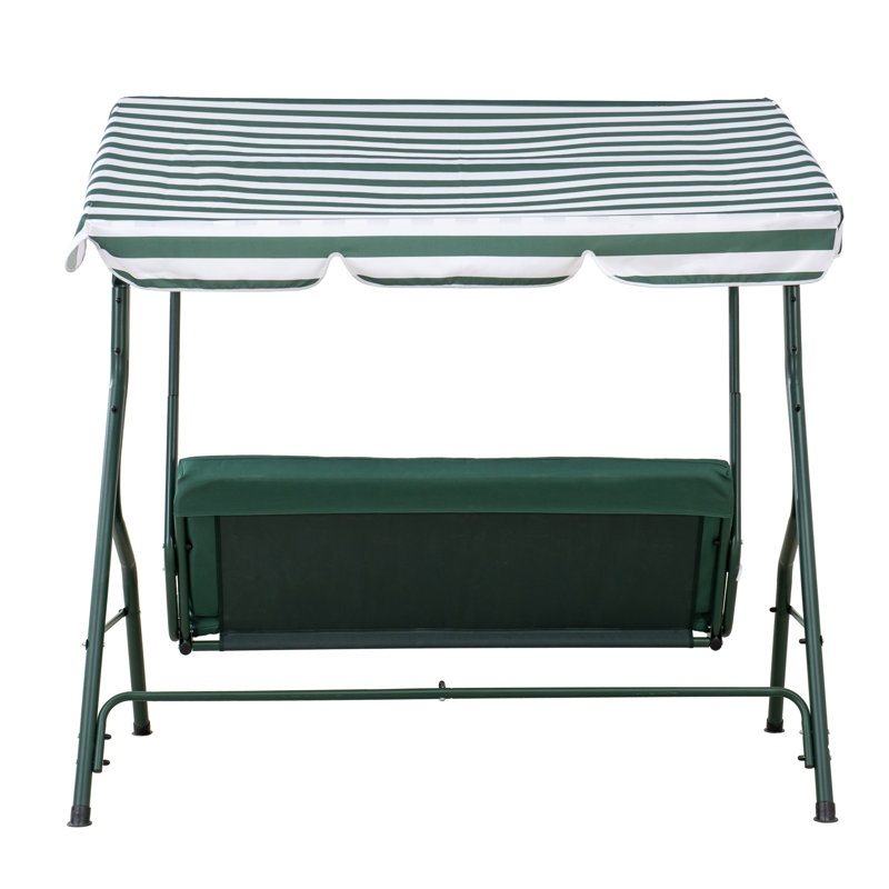 Sunjoy 2-Seat Swing with Canopy, Green, Green