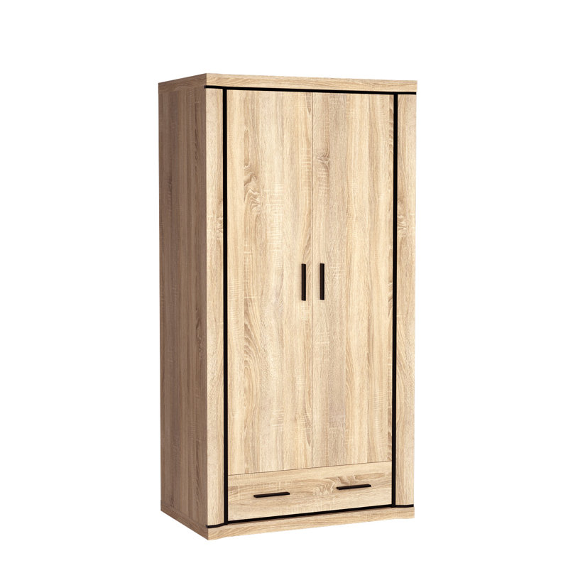 Bedroom Wardrobe Dallas D-20, Sonoma Oak, Additional shelves