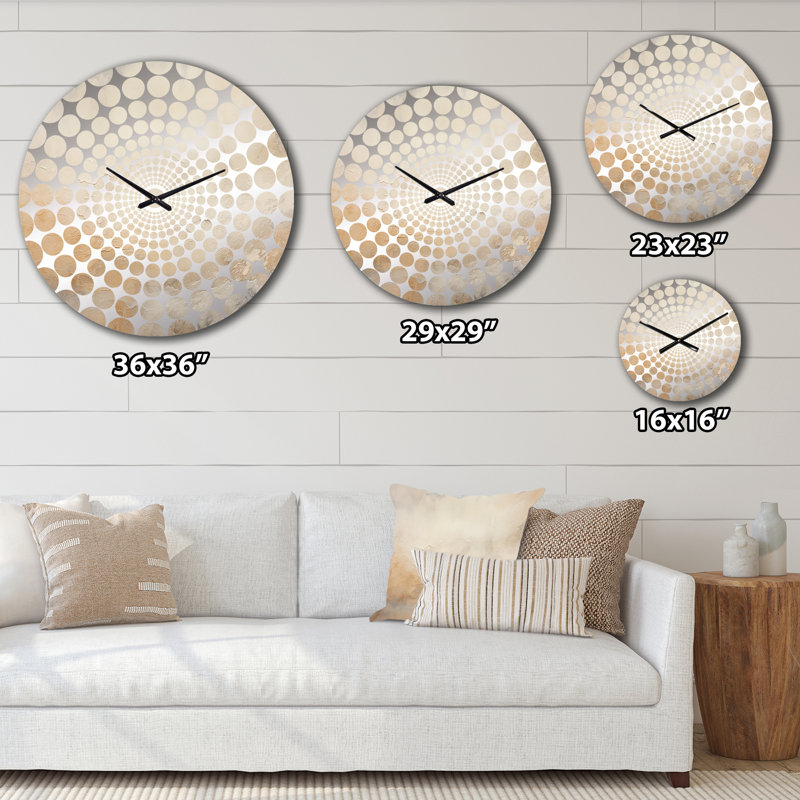 Gallier - Horloge murale abstraite en marbre, Grand