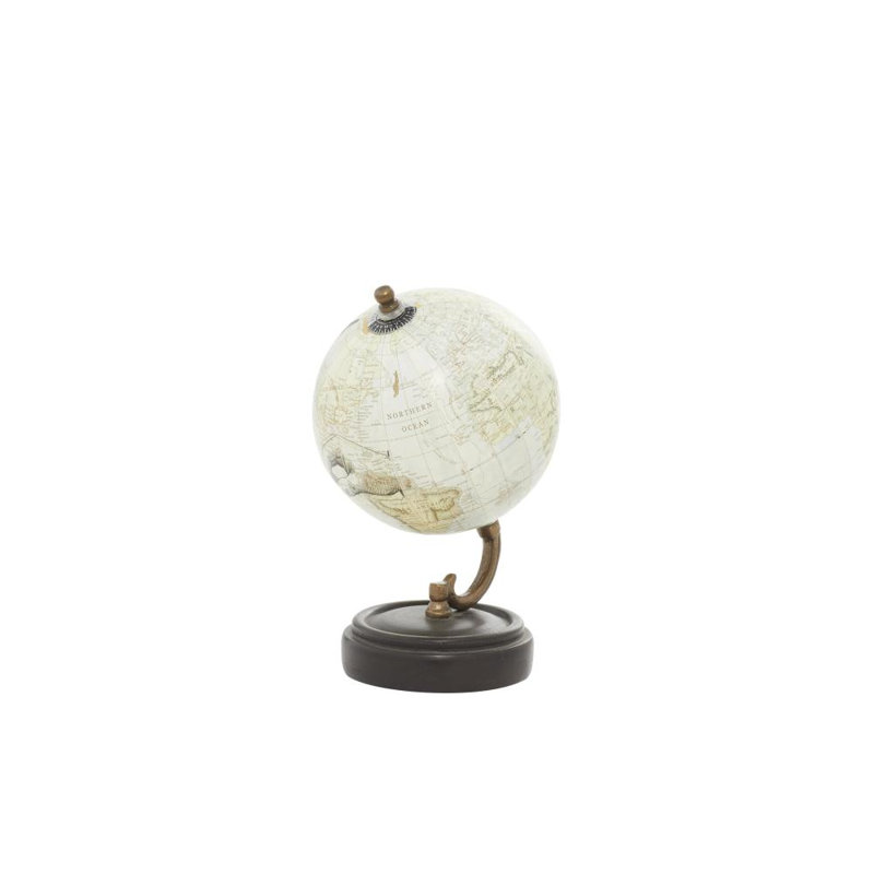 Wood Educational/Geographic Earth Yellow Globe