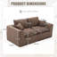Canapé modulaire modulaire avec coussin moelleux-398481771