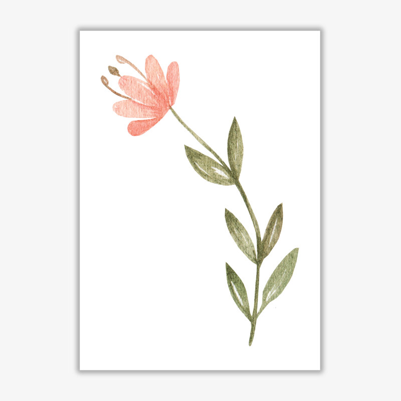 Watercolour Flower 2 - Painting, No Frame, 85 cm H x 60 cm W x 1 cm D
