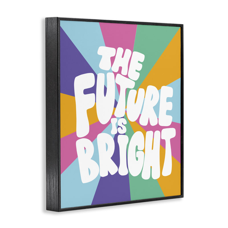 «Retro Futur Is Bright», art de la giclée encadrée par Taylor Shannon Designs, Giclée encadrée noir minuit, H 14 po x l 11 po