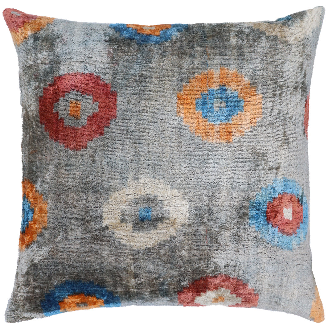 Silk/Velvet Throw Square Pillow Cover & Insert Canvello 