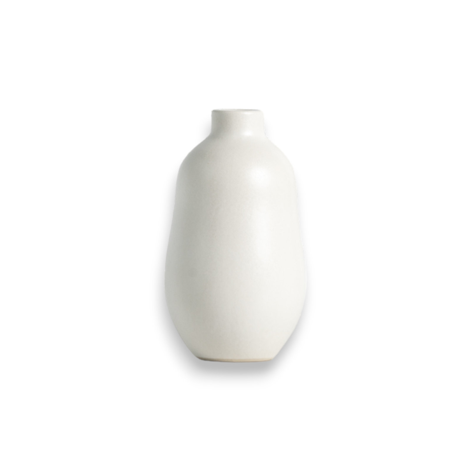 Stoneware Table Vase, White