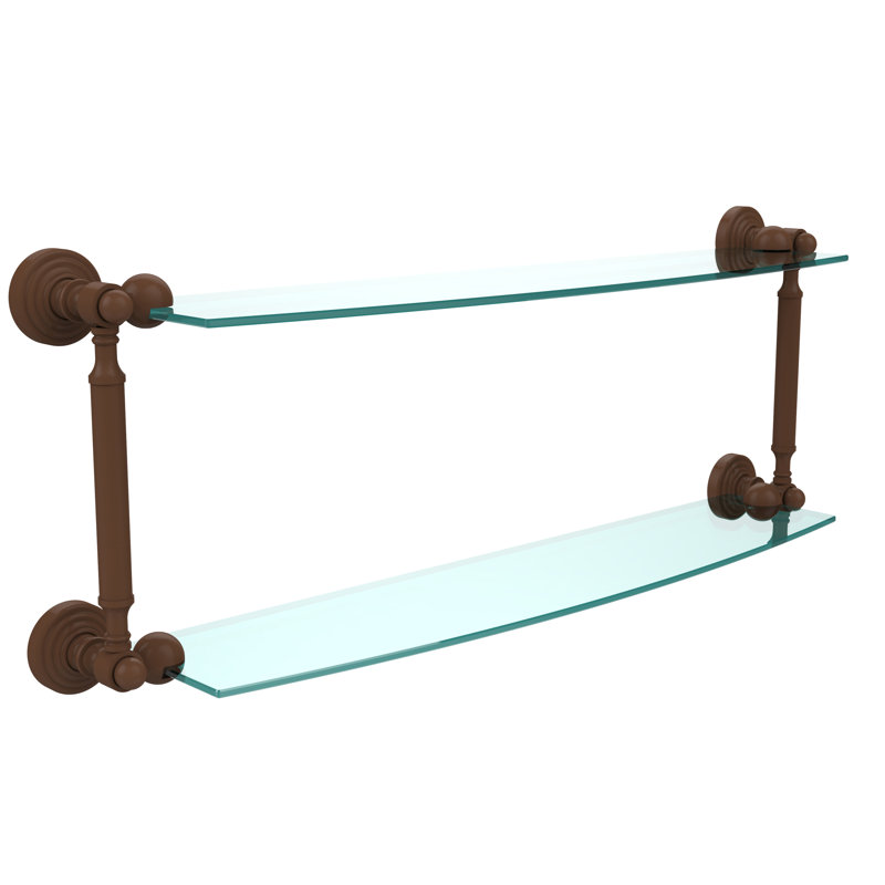 Étagère murale Beresford, l 28 po x H 8,5 po, Bronze antique