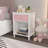 Grajales Kids Nightstand with One Drawer,White Bedside Table with Drawer and Open Partition,Modern Nightstand,Children's Bedside Table-773377099