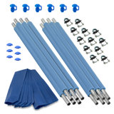 Machrus Upper Bounce 6 Straight Trampoline Safety Enclosure Poles-w/ Hardware - Outdoor Accessories