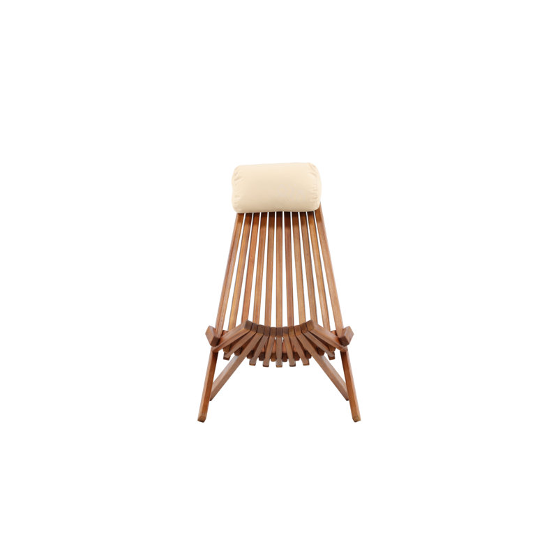 Titus Stacking Patio Dining Side Chair with Cushion, Brown