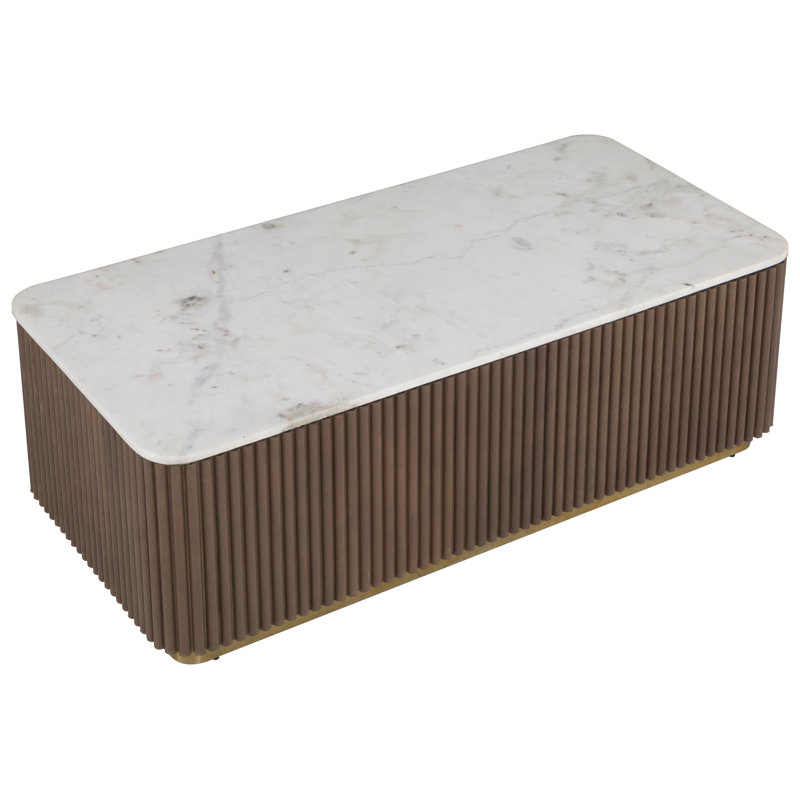Dimitri Marble Cocktail Table, White
