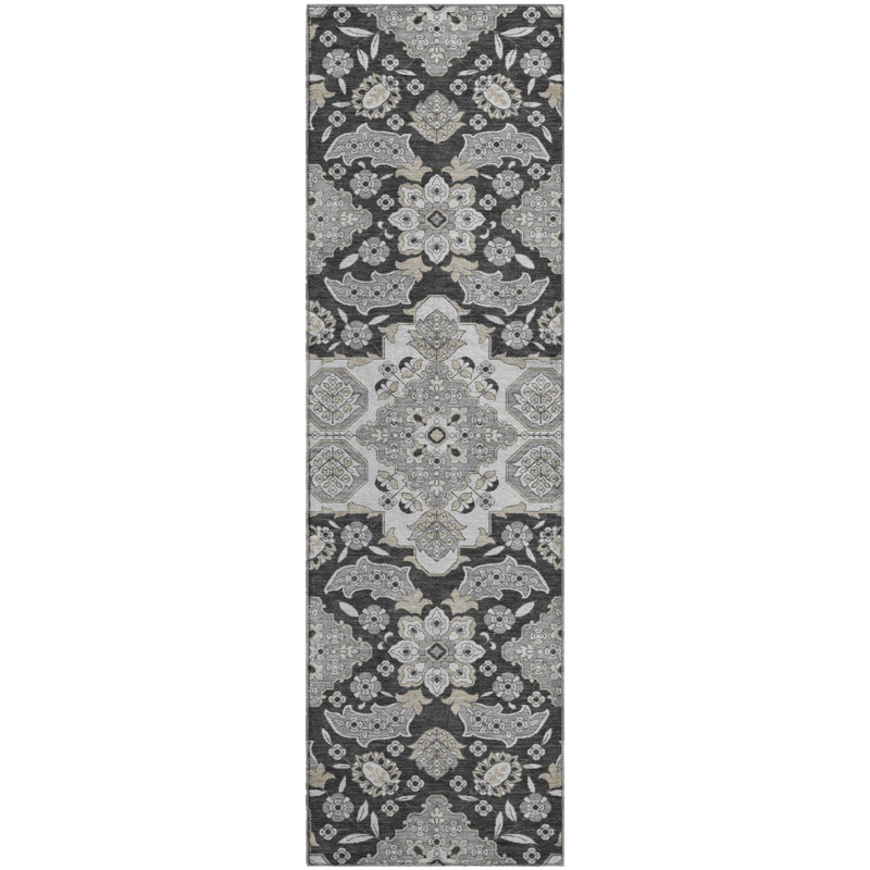 Tapis de qualité supérieure lavable à la machine Crestover AMF1853 Global, Tapis de couloir 2 pi 3 po x 7 pi 6 po