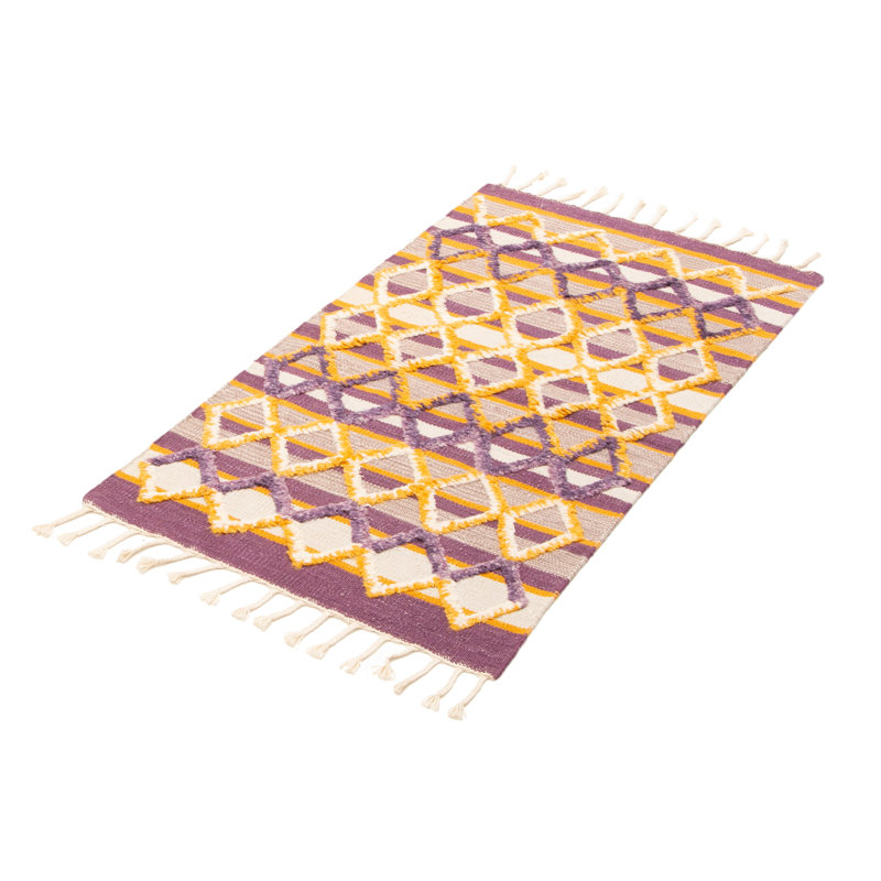 Kilim mauve de Marrakech 3 pi 1 po x 5 pi 5 po