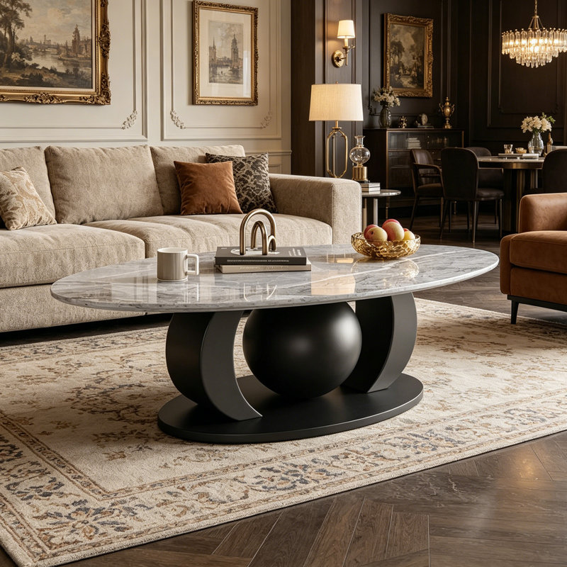 Carolan, Gris / Noir, H 15,74 po x L 47,24 po x l 23,62 po