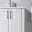 24'' Modern White Free standing Single Bathroom Vanity with Ceramic Top