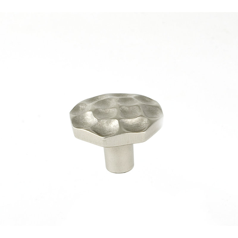 Pomegranate Geometric Knob, 1.25" H x 1.25" W x 0.875" D, Satin Nickel
