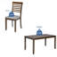 Ensemble de salle à manger rectangulaire L 45,5 po x l 28,5 po Bittar-590249609