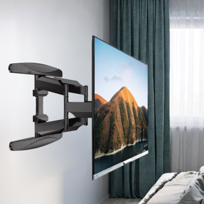 TV Monitor Wall Mount Bracket Full Motion Articulating Arms Swivels Tilts Extension Rotation For Most 55-85 Inch LED LCD Flat Curved Screen Tvs & Moni -  AB, MSL-P65