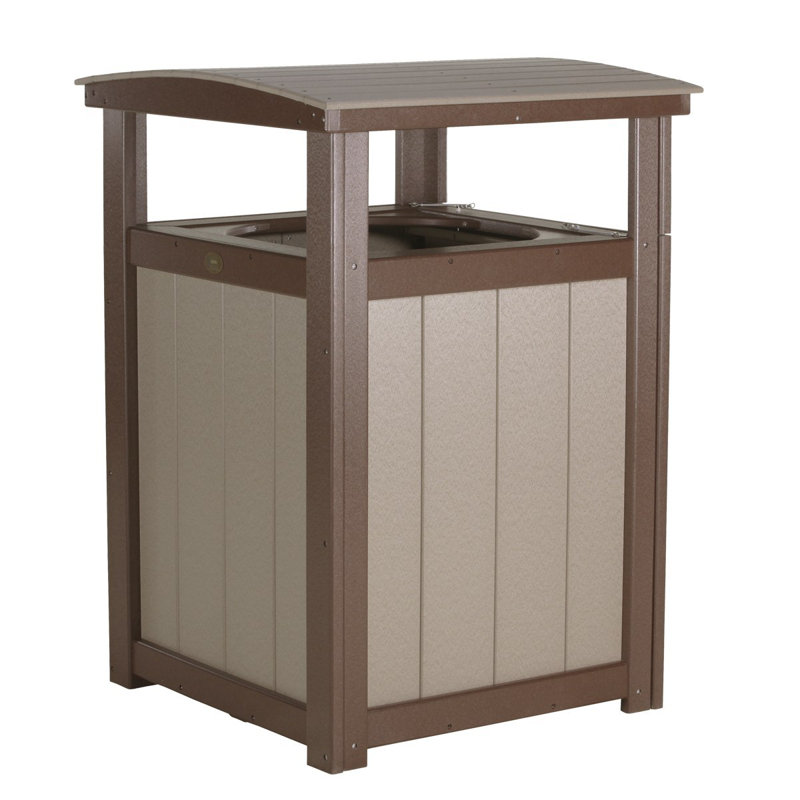 Sigisbert Manufactured Wood Kitchen Trash Can