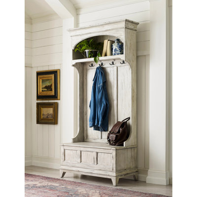 Hall Tree 39.5'' Wide with Bench