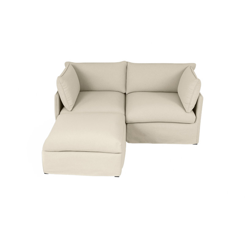  Causeuse 3 pièces avec coussin Milk