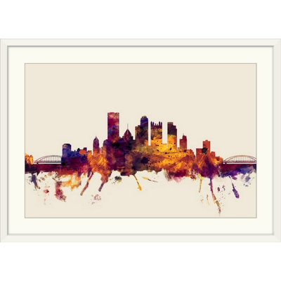 «Pittsburgh Pennsylvania Skyline» par Francy, impression