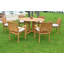 Perine Outdoor 5 - Piece Teak Dining Set-478319408