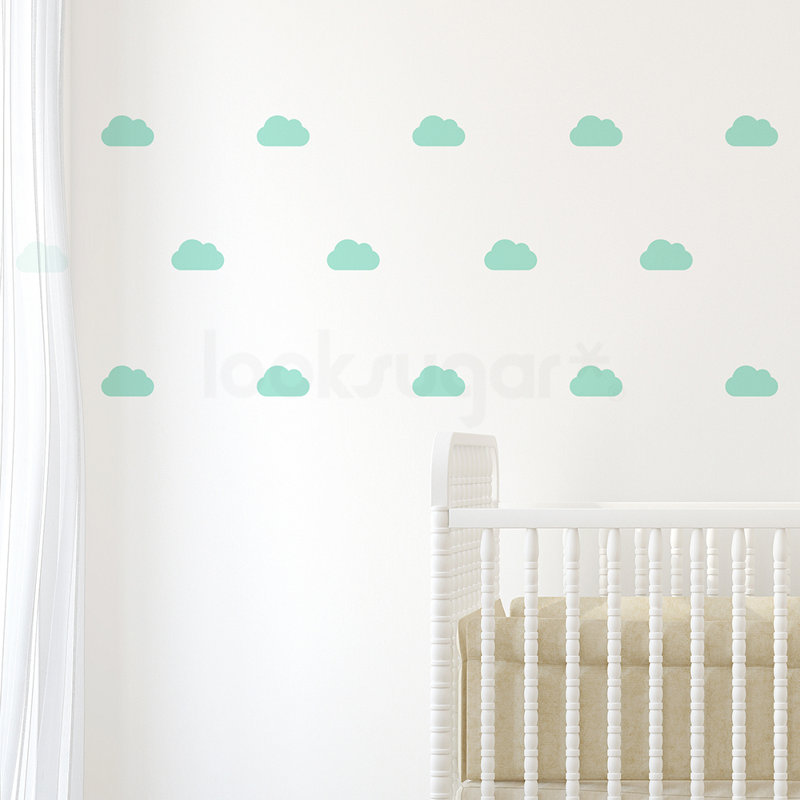 Abstract Non-Wall Damaging Wall Decal, Mint