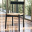 Hamm Solid Oak Dining Chair with Handwoven Rope Seat-1943144314