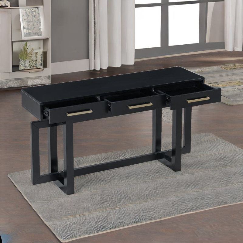 Console de 57 po Calebjames, Noir