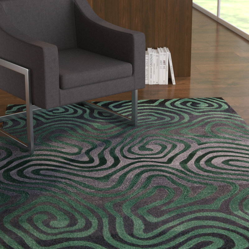 Abstract Indoor Rug, Rectangle 5' x 7'6"