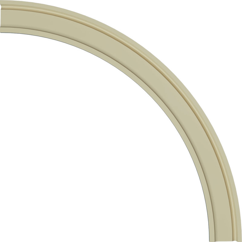 Ekena Millwork 47" Primed Dentil and Bead Decorative Ceiling Ring
