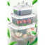 Versatile Storage Box Set (4 Pieces), BPA Free, Transparent | Includes 1 x 4.5 x 5.7 x 2.4 in (450 ml), 1 x 5.4 x 6.9 x 3.1 in (950 ml), 1 x 6.3 x 8.1 x 4.0 in (1.8 L), and 1 Pump | Dishwasher Safe, Ideal for Organizing Home & Kitchen