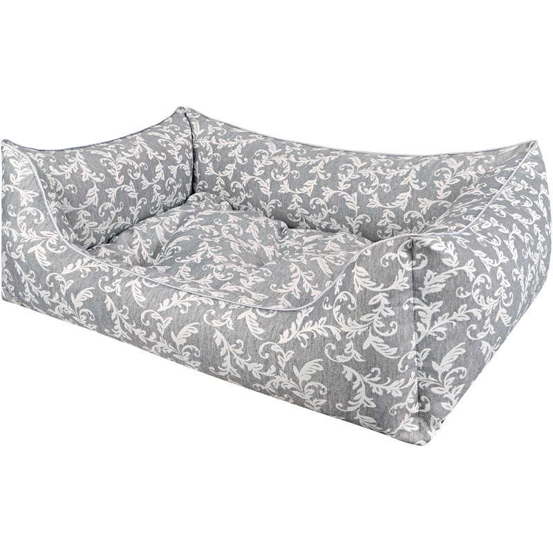 Orthopedic Polyester Pet Bed, Silver, Extra large (100cm W x 80cm D x 35cm H)