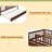 Twin Size Wood Daybed With Trundle And Fence Guardrails-377080852