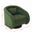 Fauteuil d'appoint pivotant en velours Leda-130624486