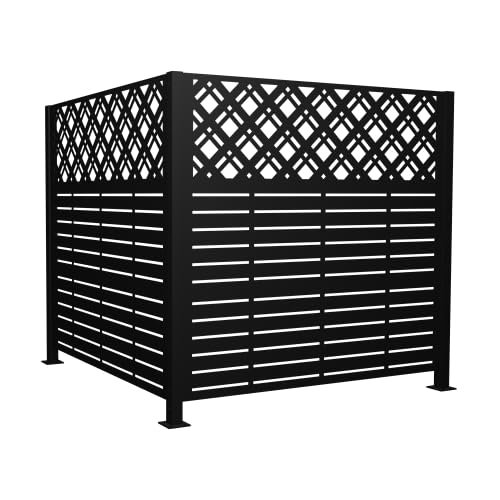 L 48 po x H 47,3 po H 2 panneaux de protection en métal pour l'extérieur
