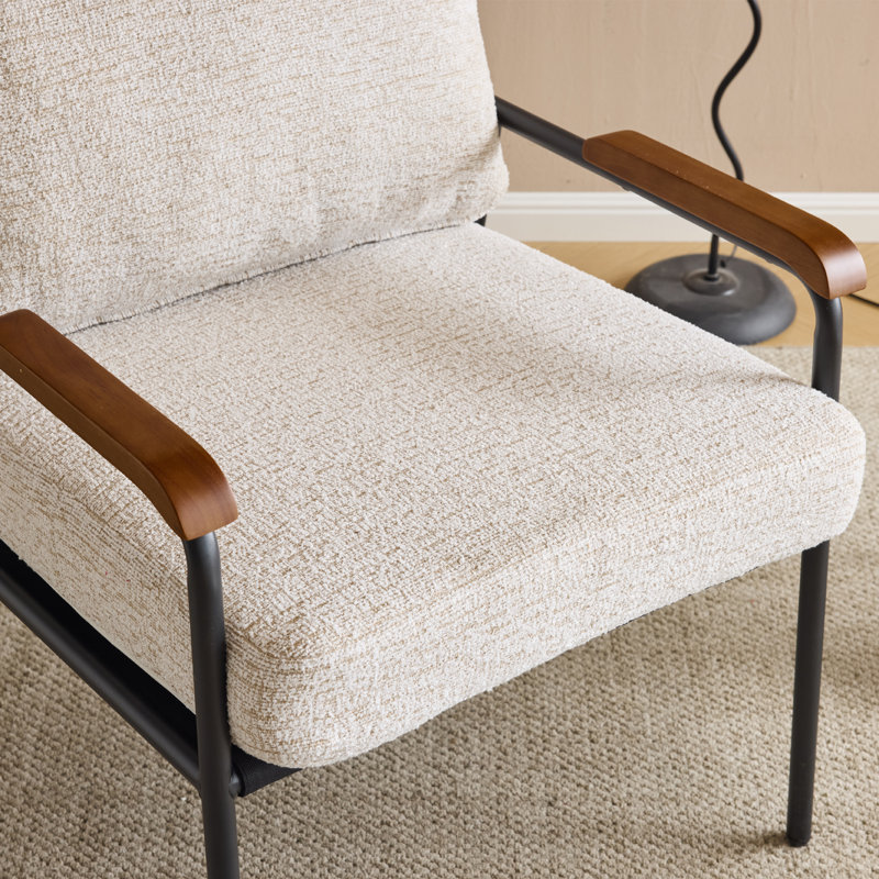 Fauteuil Lemley, Lin beige